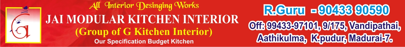 JAI MODULAR KITCHEN INTERIOR <br> (Group of G Kitchen Interior), indsri910@gmail.com, indsri.910@gmail.com,gkitcheninterior@gmail.com